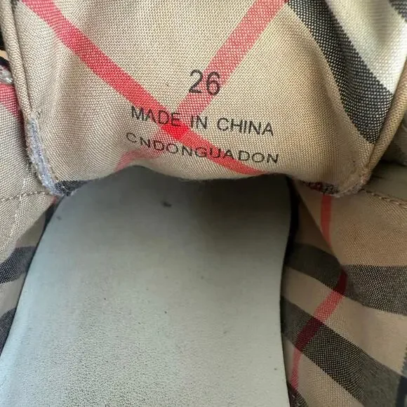 Burberry Mini Markham Check Toddler Sneakers - SZ EU 26 / US 9.5 C - Picture 14 of 14